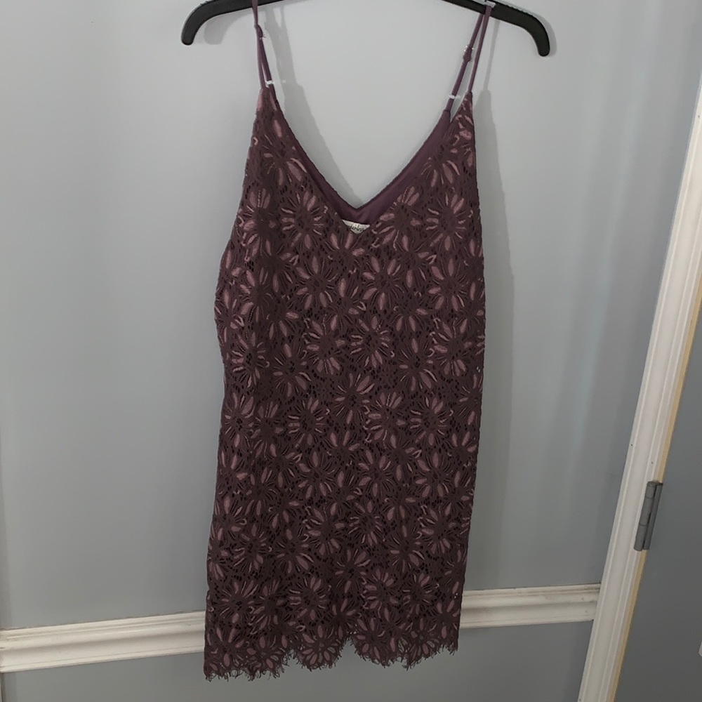 Lace dress fits like L